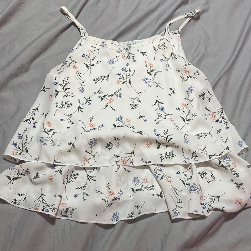 Paper crane tank top size medium.